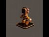 Block Robot Low-poly 3D model_1