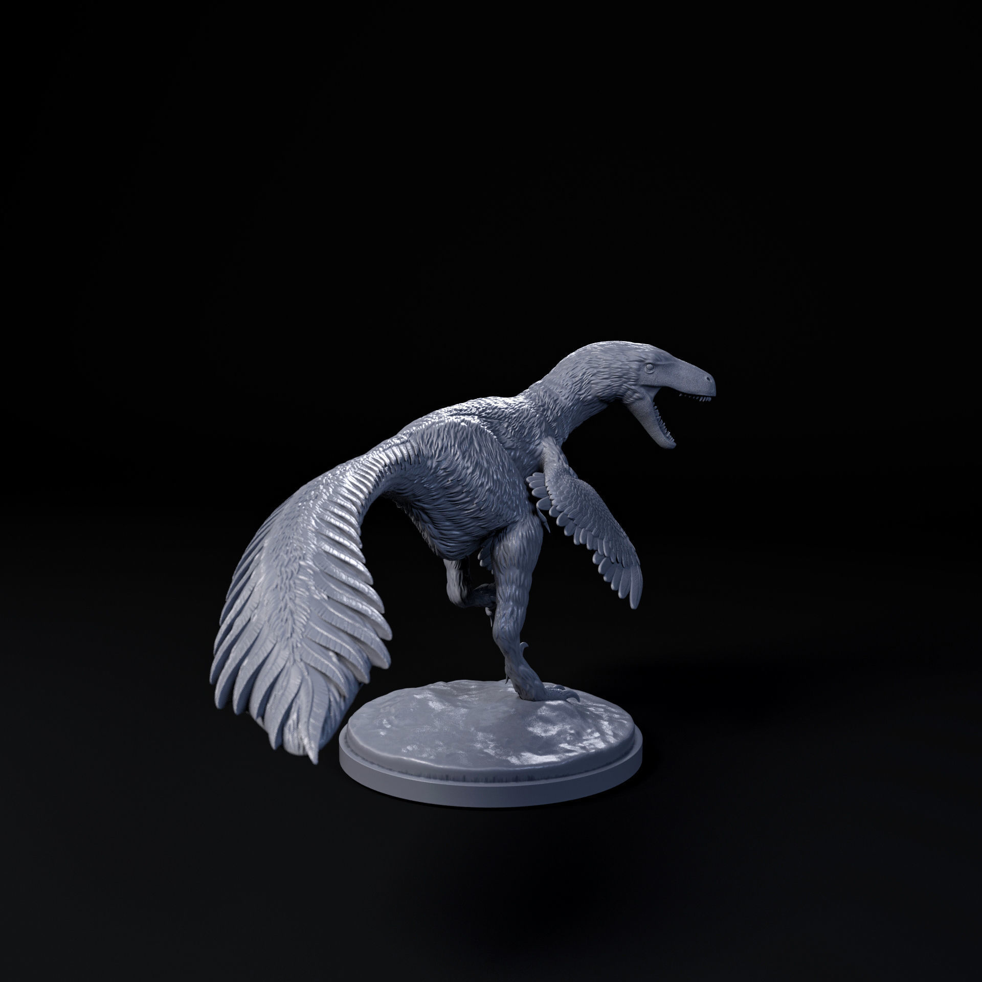 Dakotaraptor 1-35 scale pre-supported dinosaur 3D print model_2