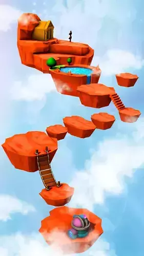 Cartoonic Stone Game Level