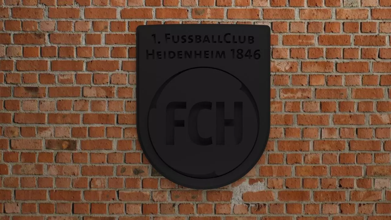 1 FC Heidenheim Logo 3D print model