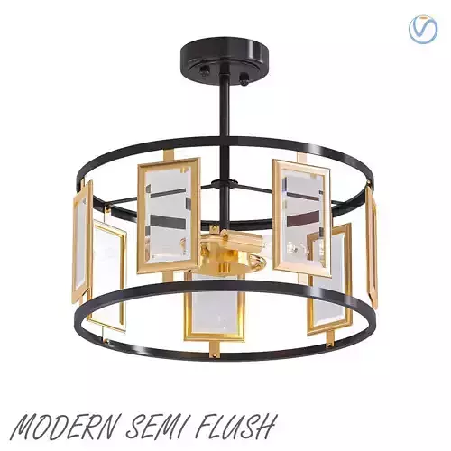 Modern Semi Flush Ceiling 3D model