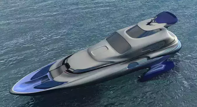 Fantasy Yacht Free 3D model