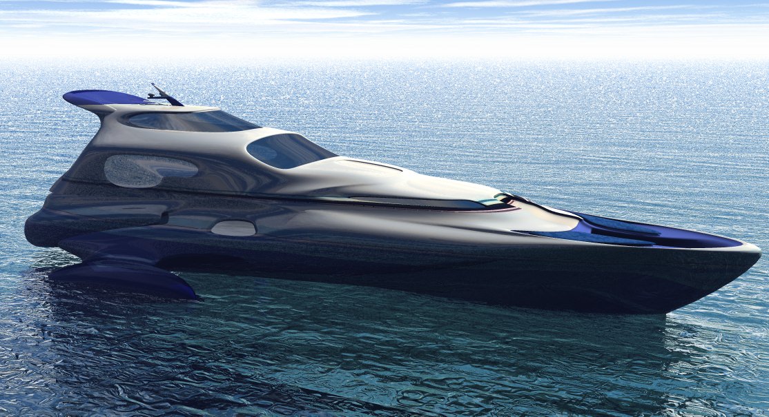 Fantasy Yacht Free 3D model_1