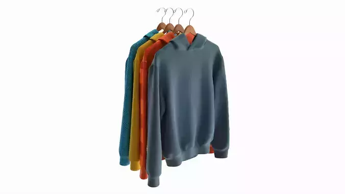 Clothing Oversized Hoodies Long Sleeve on Hanger 2