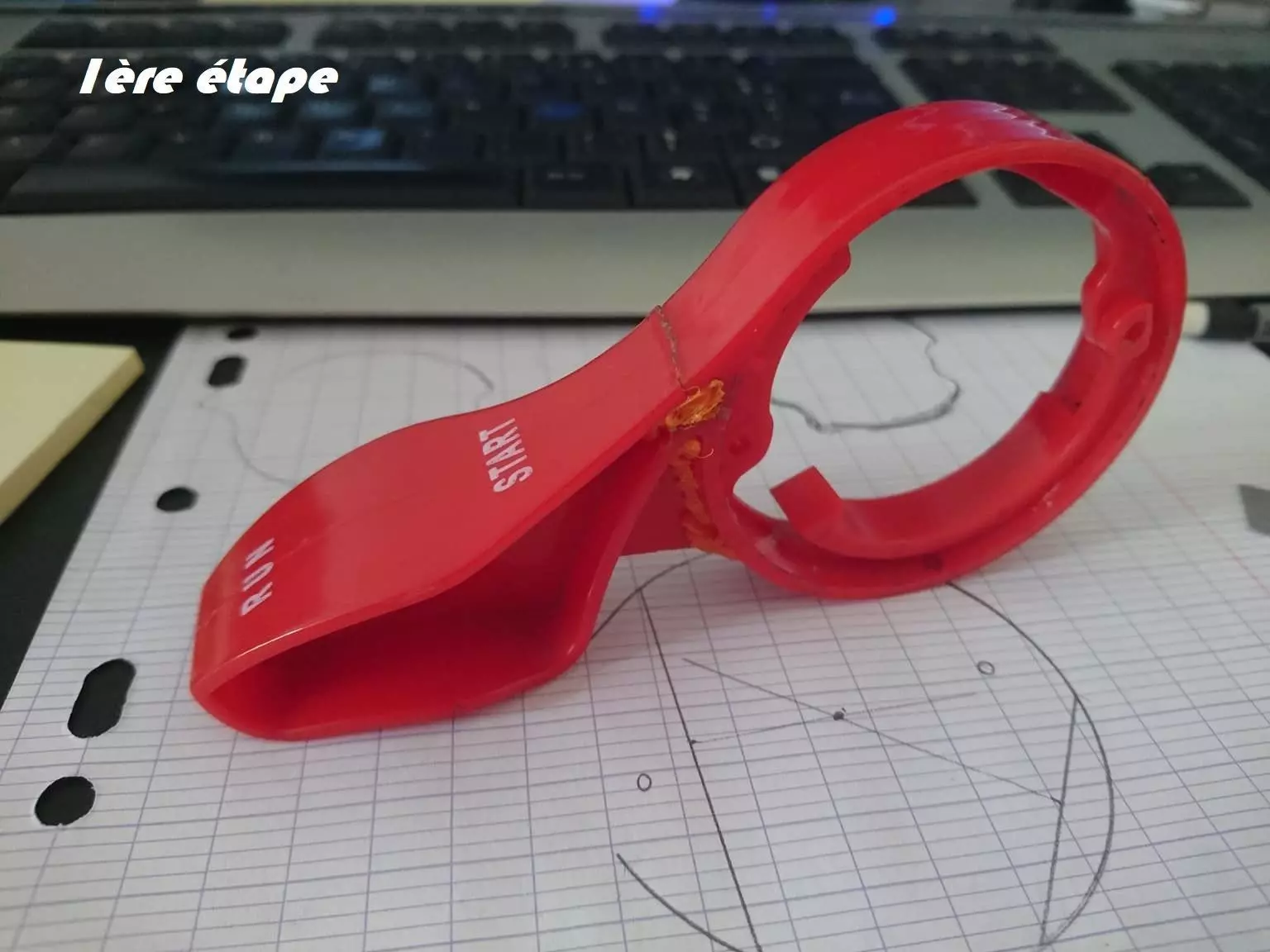 lawn mower handle 3D print model_0