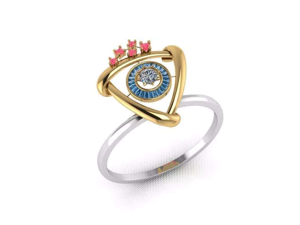 Casual ring 3D print model_0