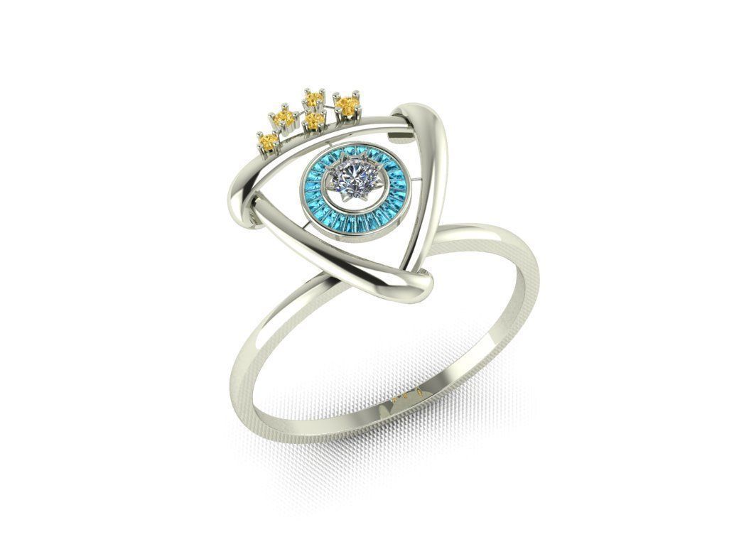 Casual ring 3D print model_4