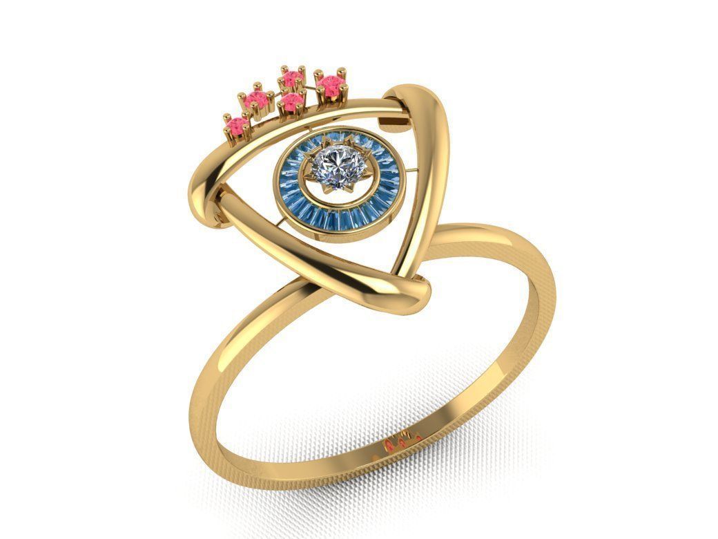 Casual ring 3D print model_3