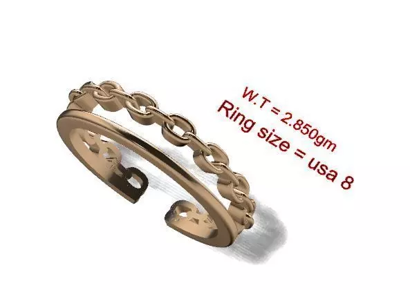 Link Chain Ring 3D print model