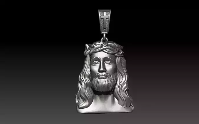 JESUS PENDANT 3D print model JESUS PENDANT 3D print model