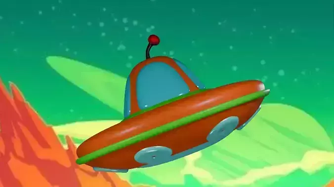 unknown flying object Free 3D model