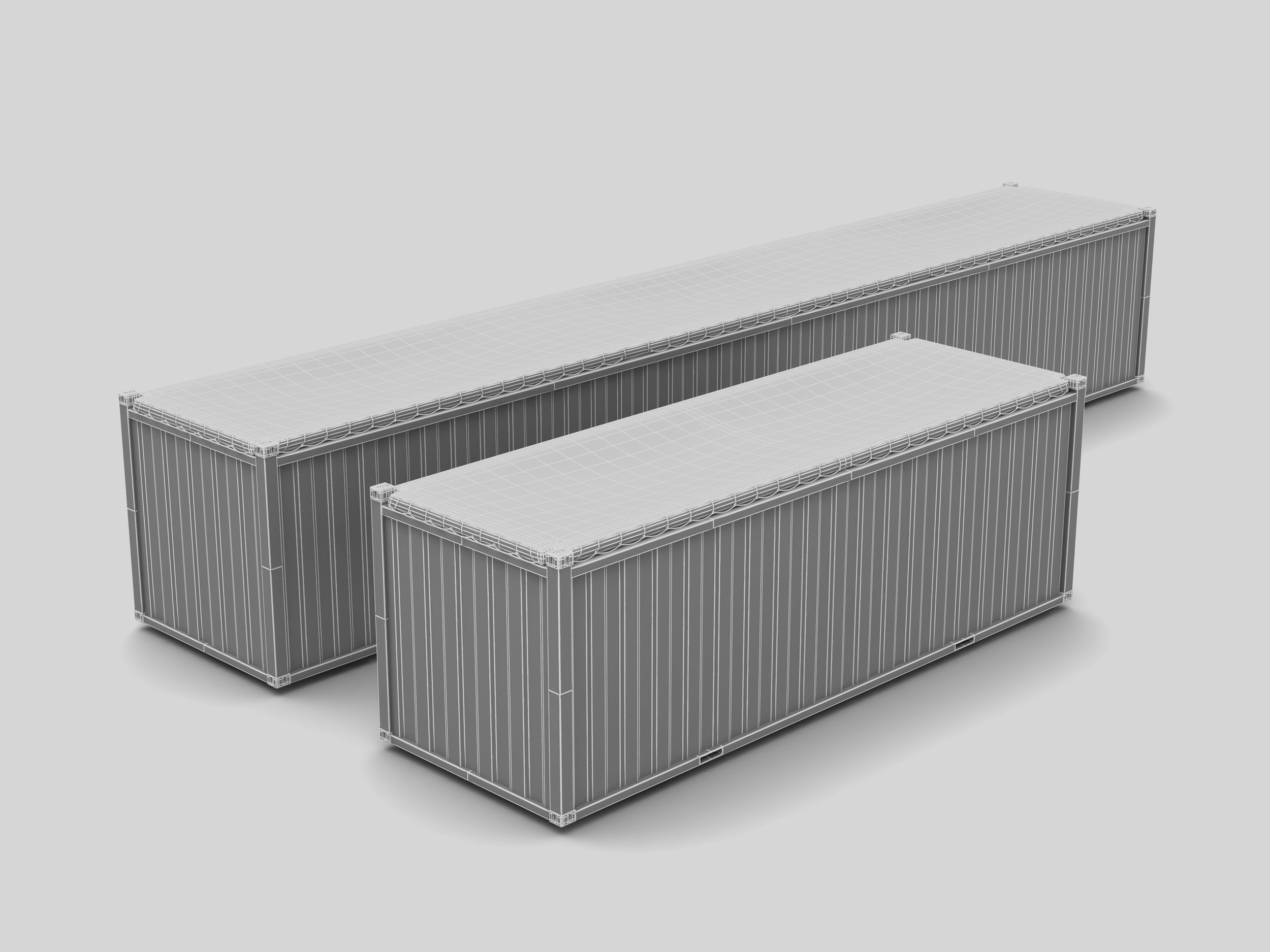 Open Top Containers 3D model_11