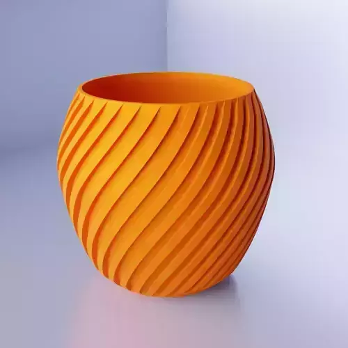 ELEGANT CURVED VASE - 3D PRINTABLE MODEL
