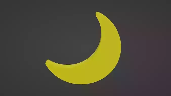 Gold Crescent Moon