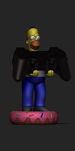 Homer Simpson joystick holder 3D print model