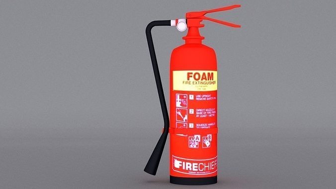 Fire Extinguisher Low-poly 3D model