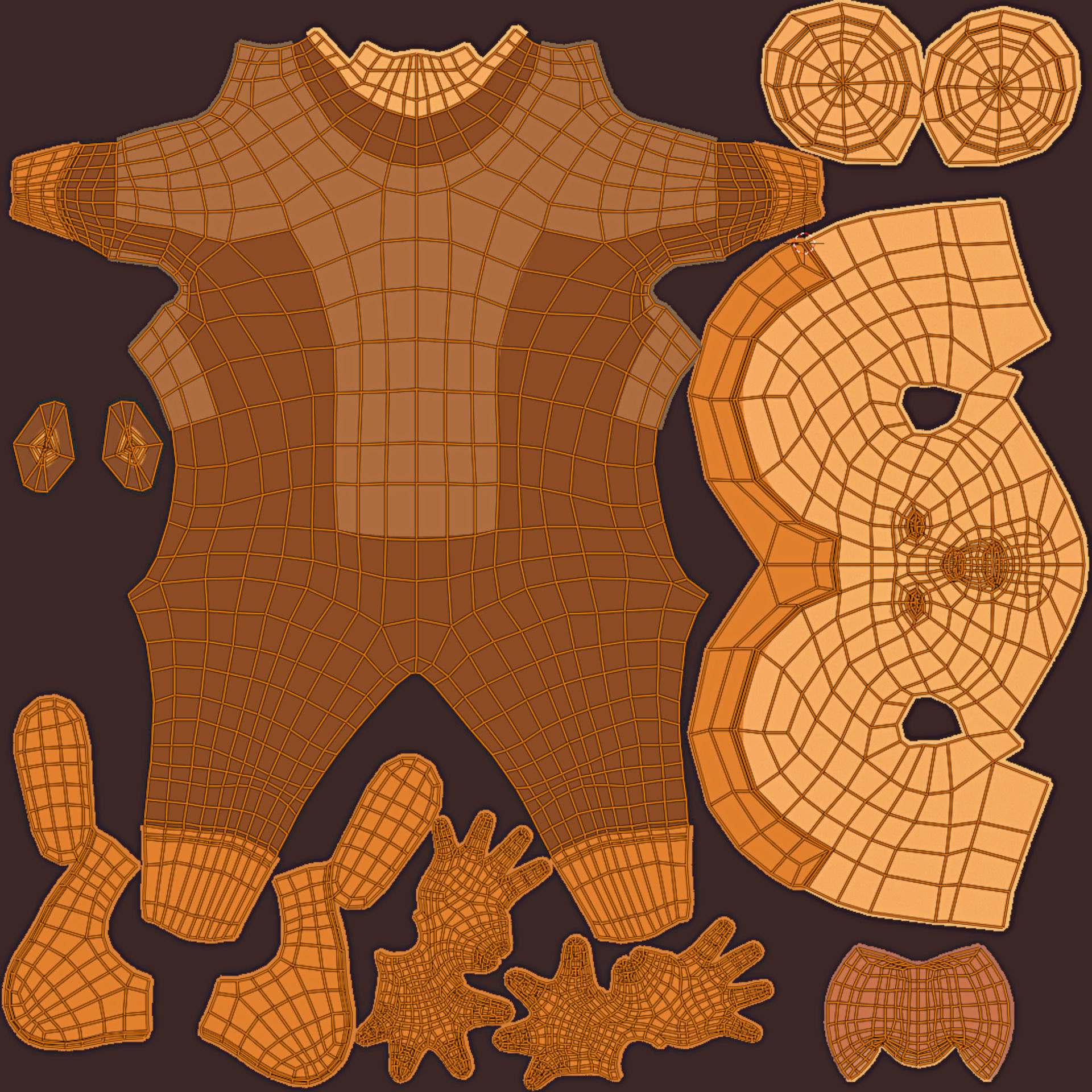 FK-IK Cartoon Rigged Character - Man - Boy - Alien - Monster Low-poly 3D model_11