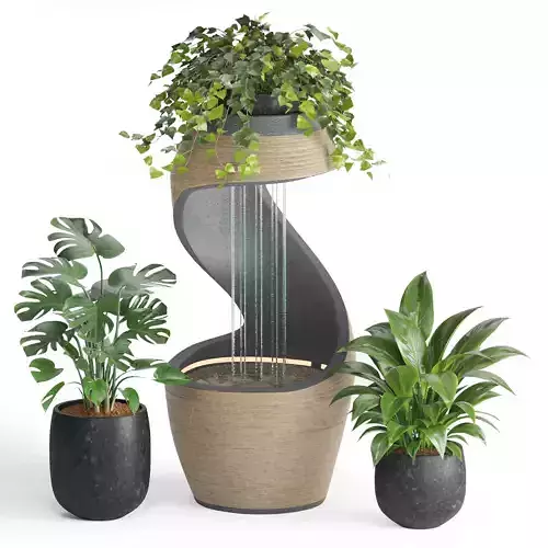 Indoor Plant Fountain set03