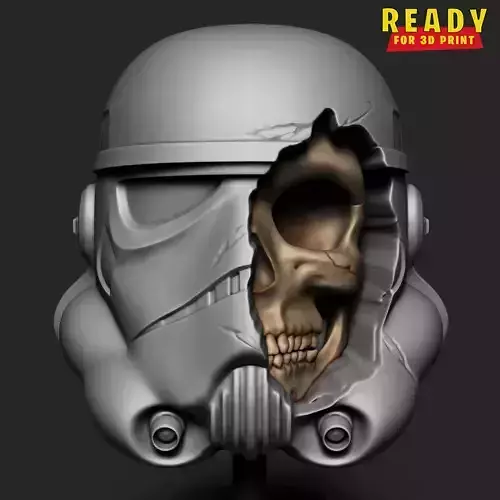 STAR WARS STORMTROOPER HELMET SKULL 3D print model