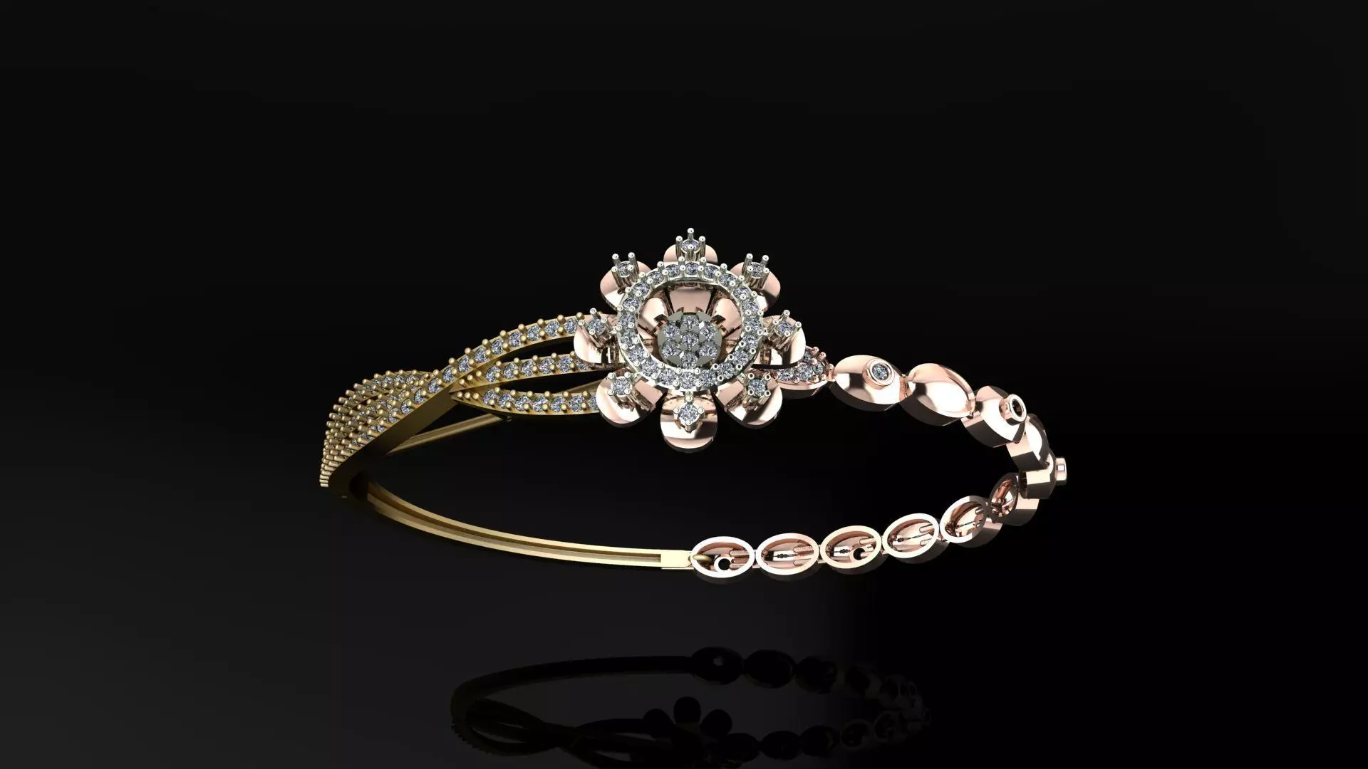 Light Weight Bracelet 3D print model_0