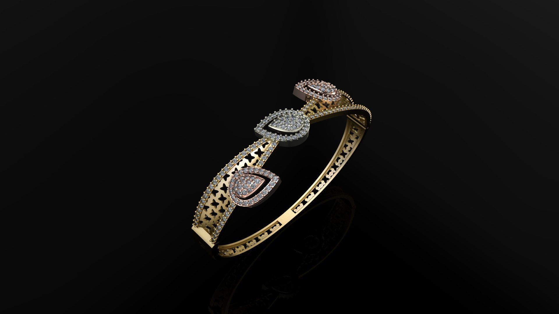 Light Weight Bracelet 3D print model_1