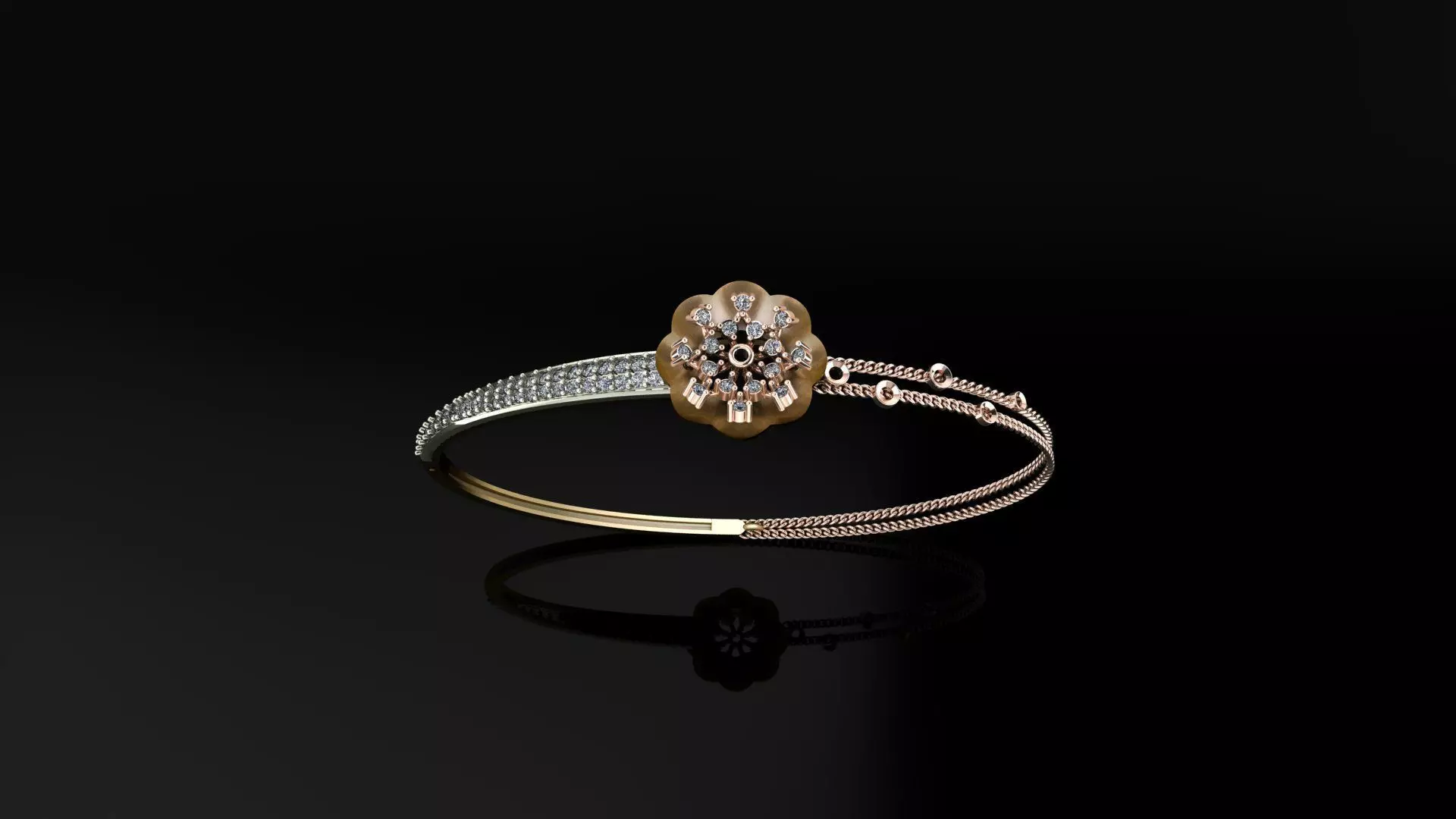 Light Weight Bracelet 3D print model_0