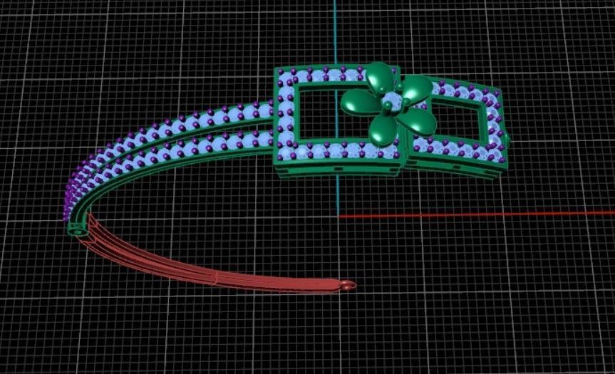 Light Weight Bracelet 3D print model_2