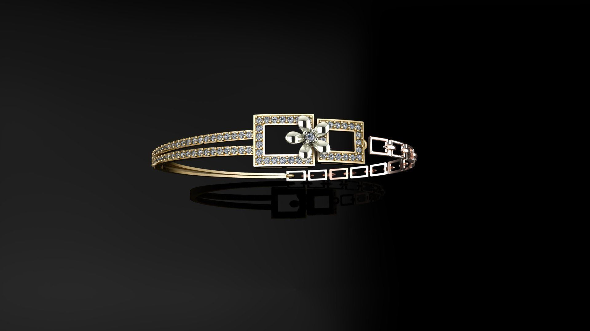 Light Weight Bracelet 3D print model_1