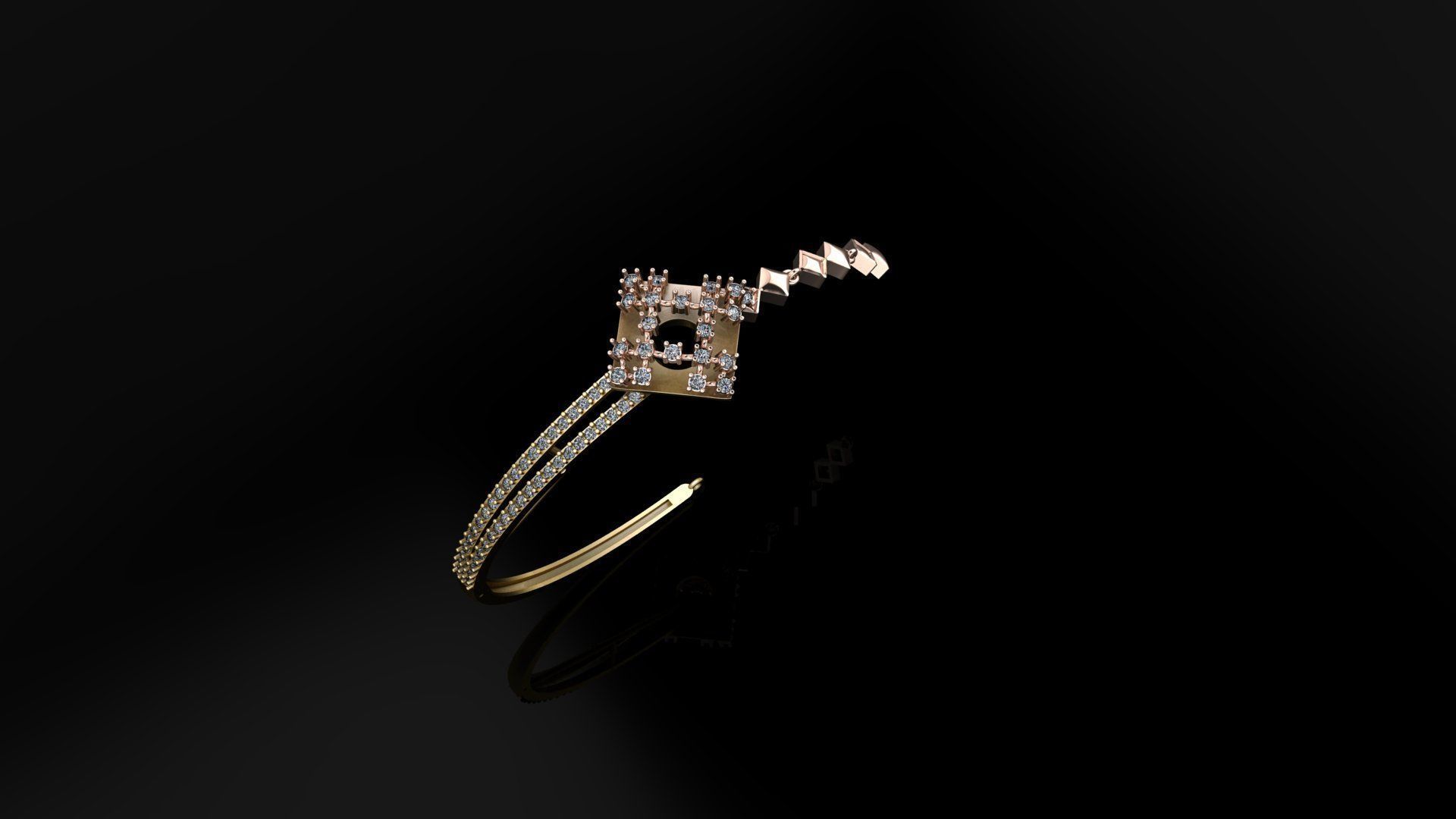 Light Weight Bracelet 3D print model_1