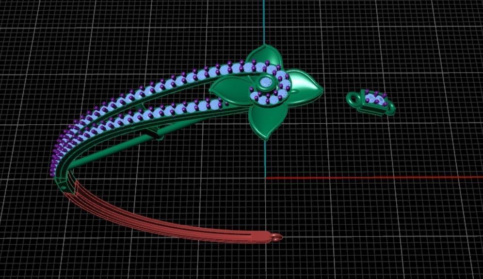 Light Weight Bracelet 3D print model_1