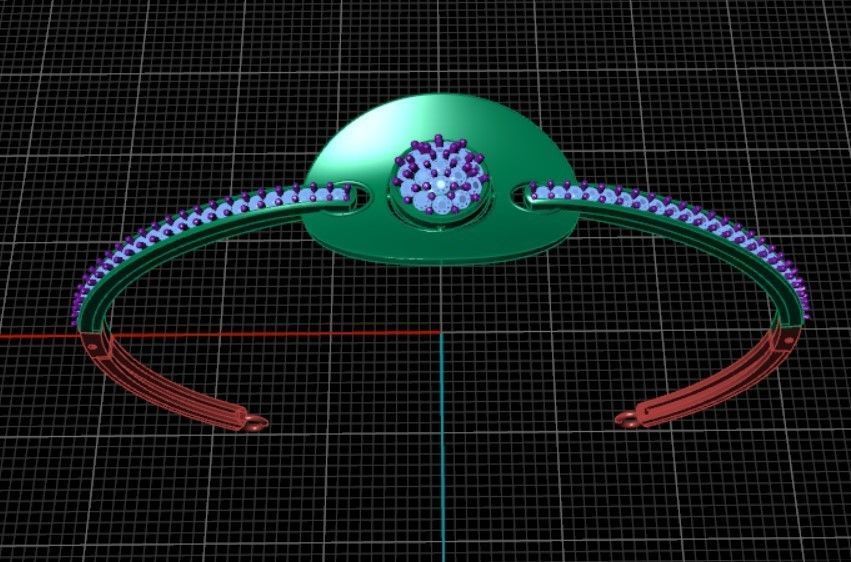 Light Weight Bracelet 3D print model_2