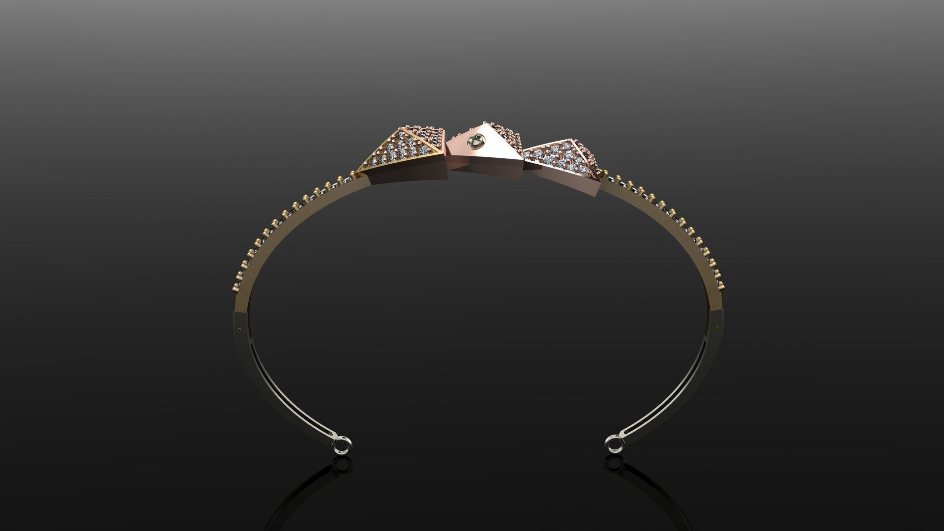 Light Weight Bracelet 3D print model_1