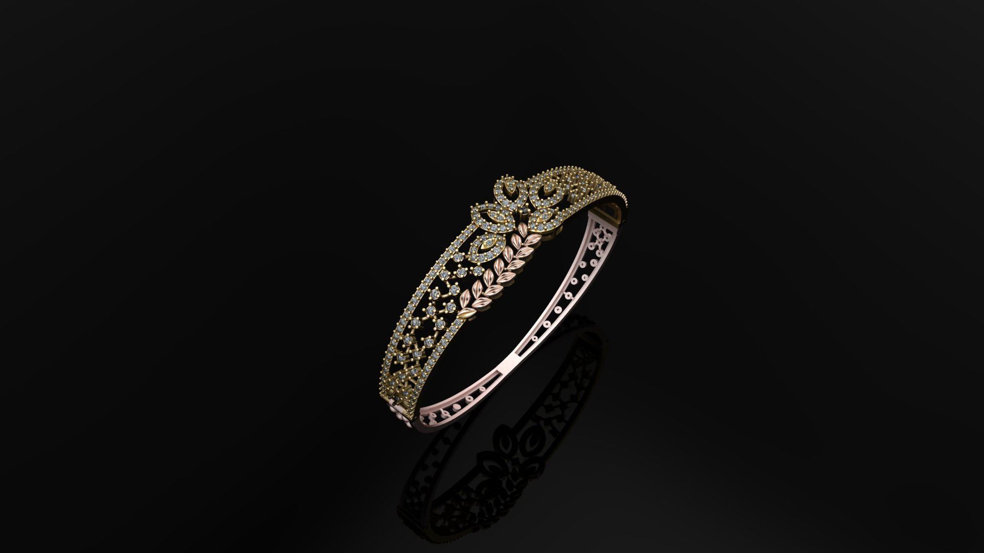 Light Weight Bracelet  3D print model_1