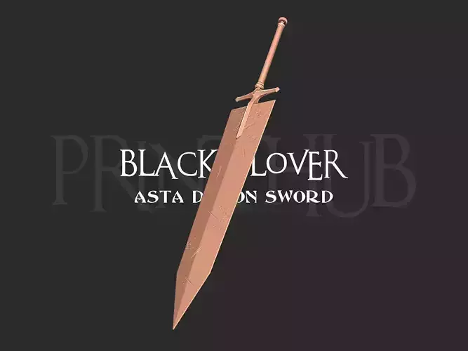 Asta Demon Slayer Sword - Black Clover Weapon