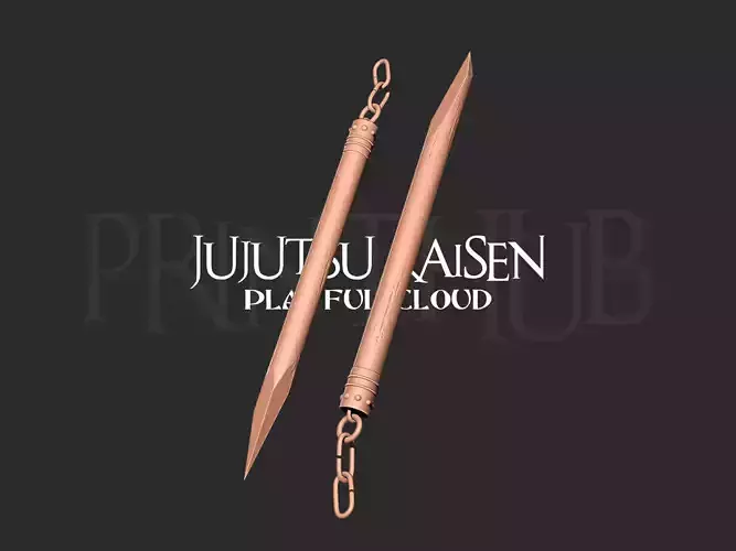 Jujutsu Kaisen - Sharpened Playful Cloud 3D print model