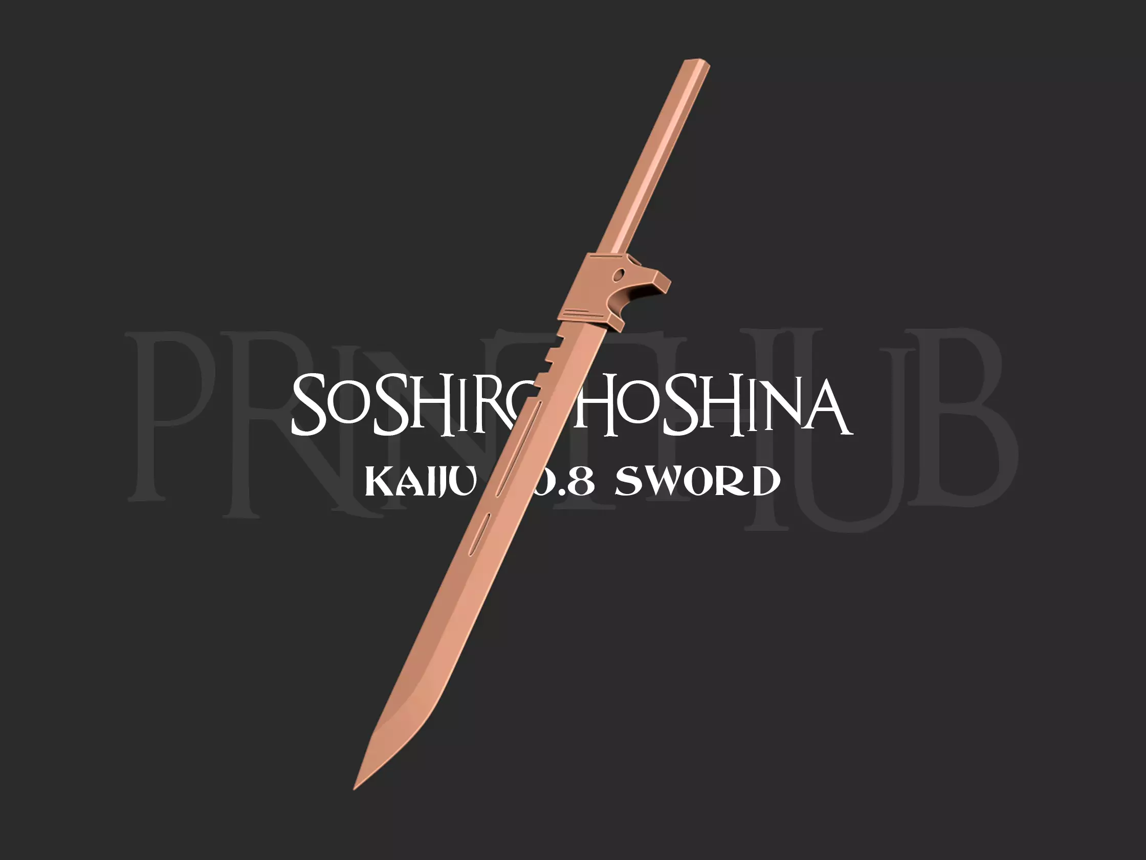 Kaiju No 8 Sword - Soshiro Hoshina Cosplay Weapon 3D print model