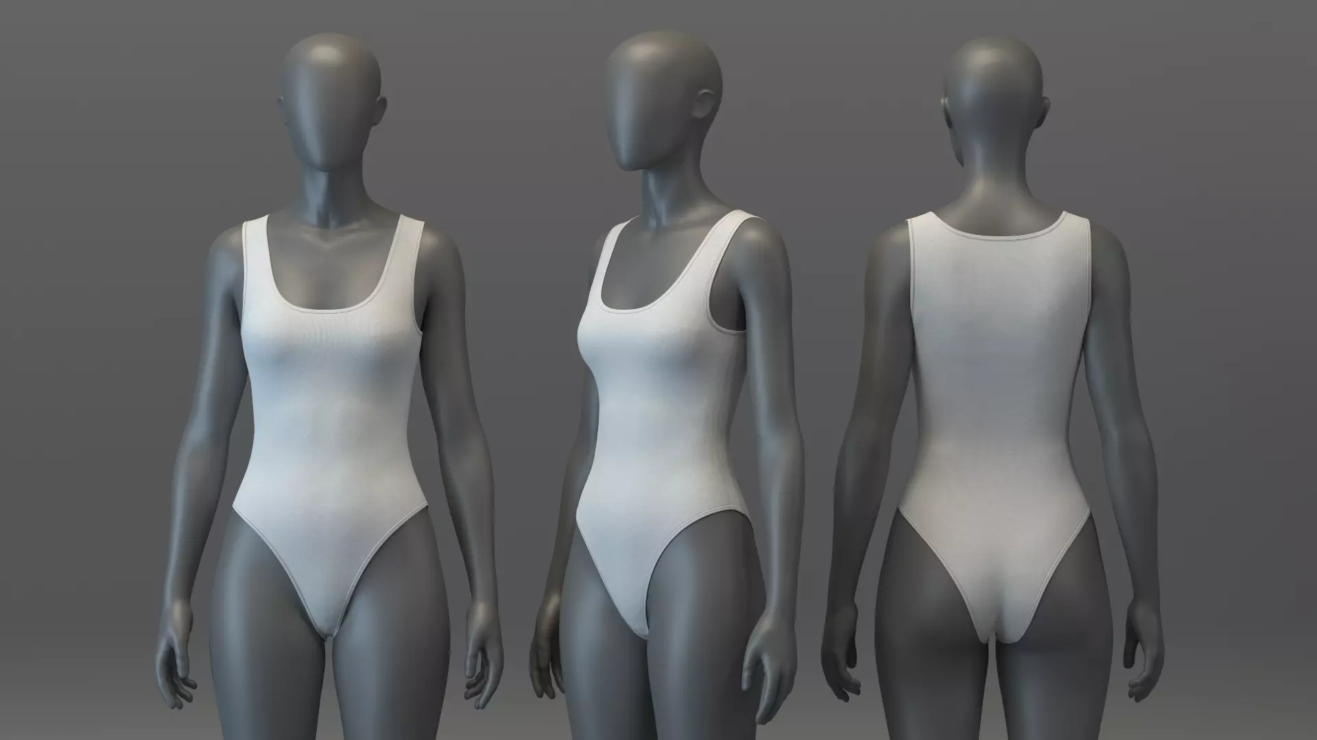 Basic Swimwear 3D model