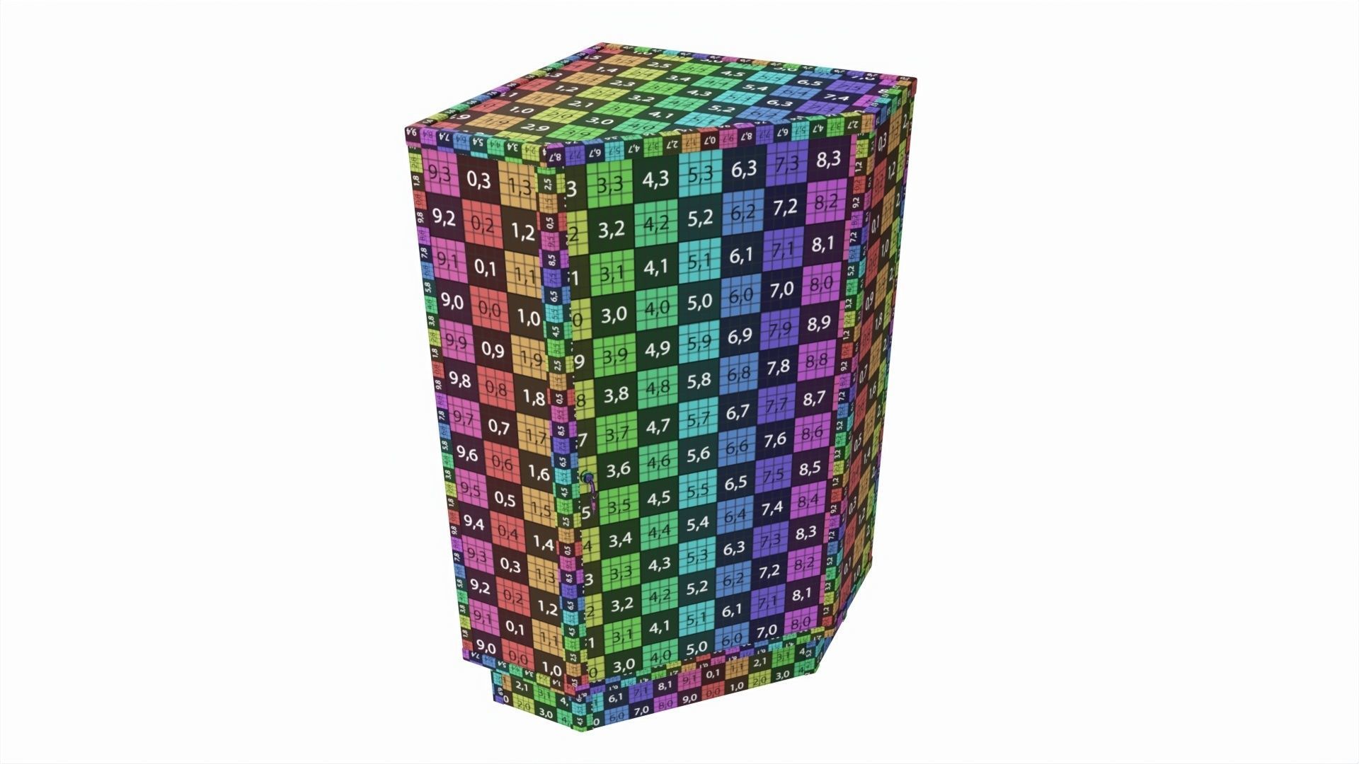 Store Corner Glass Showcase 3D model_7