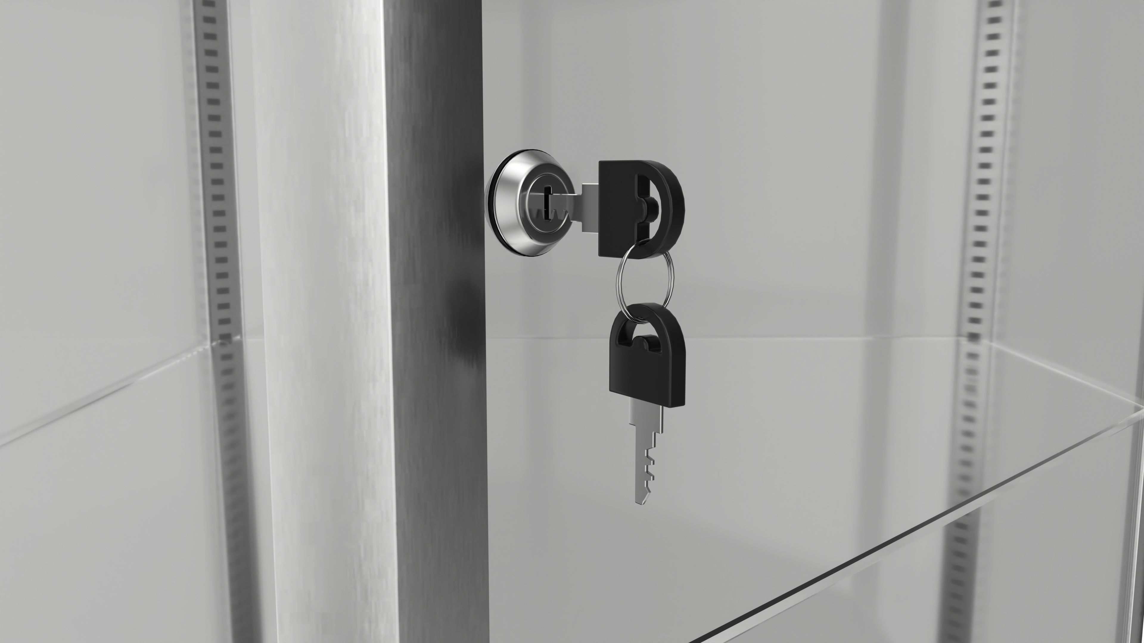 Store Corner Glass Showcase 3D model_4