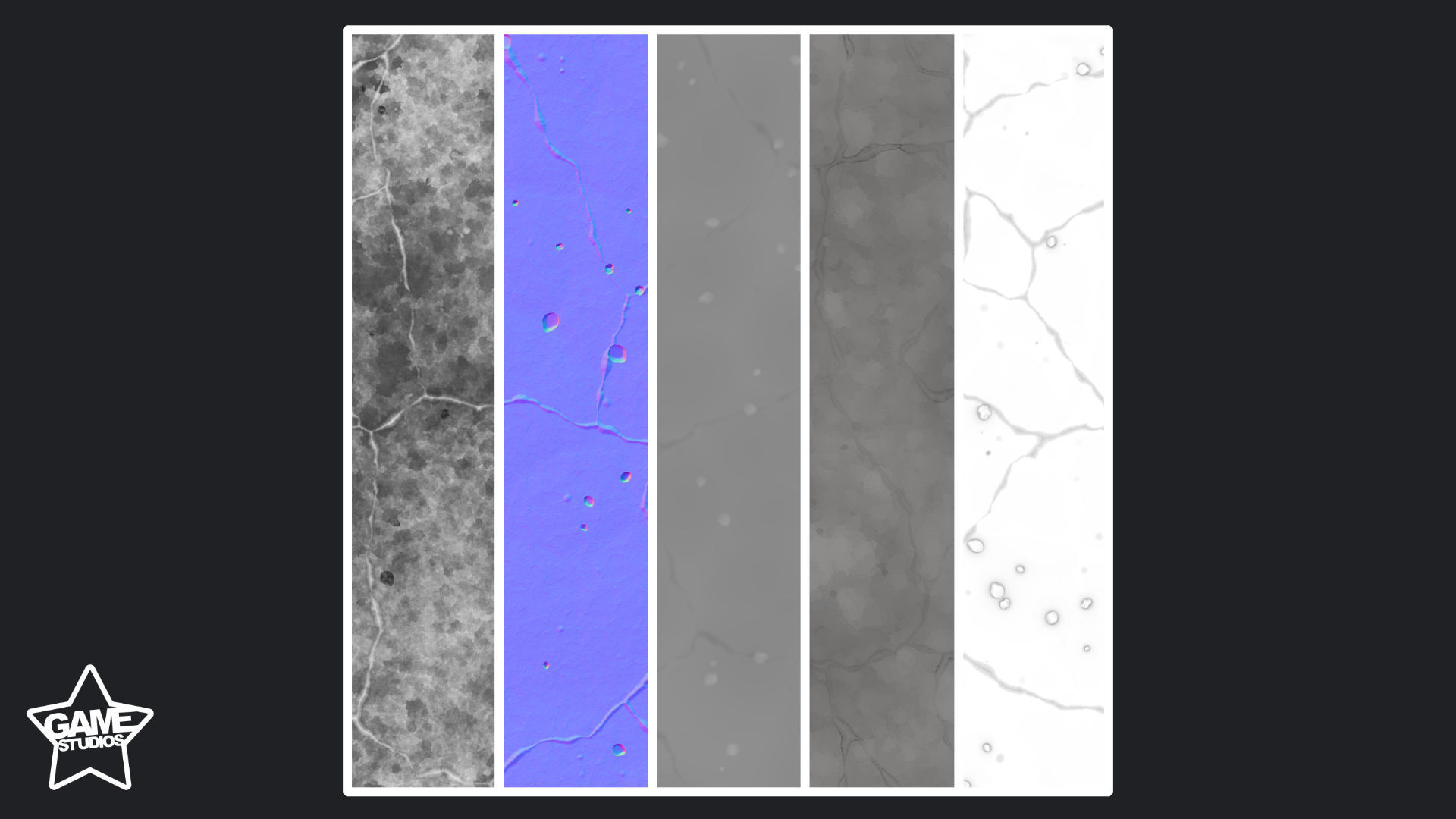 Stylized Cracked Concrete Material 02 - Substance 3D Designer Texture_1