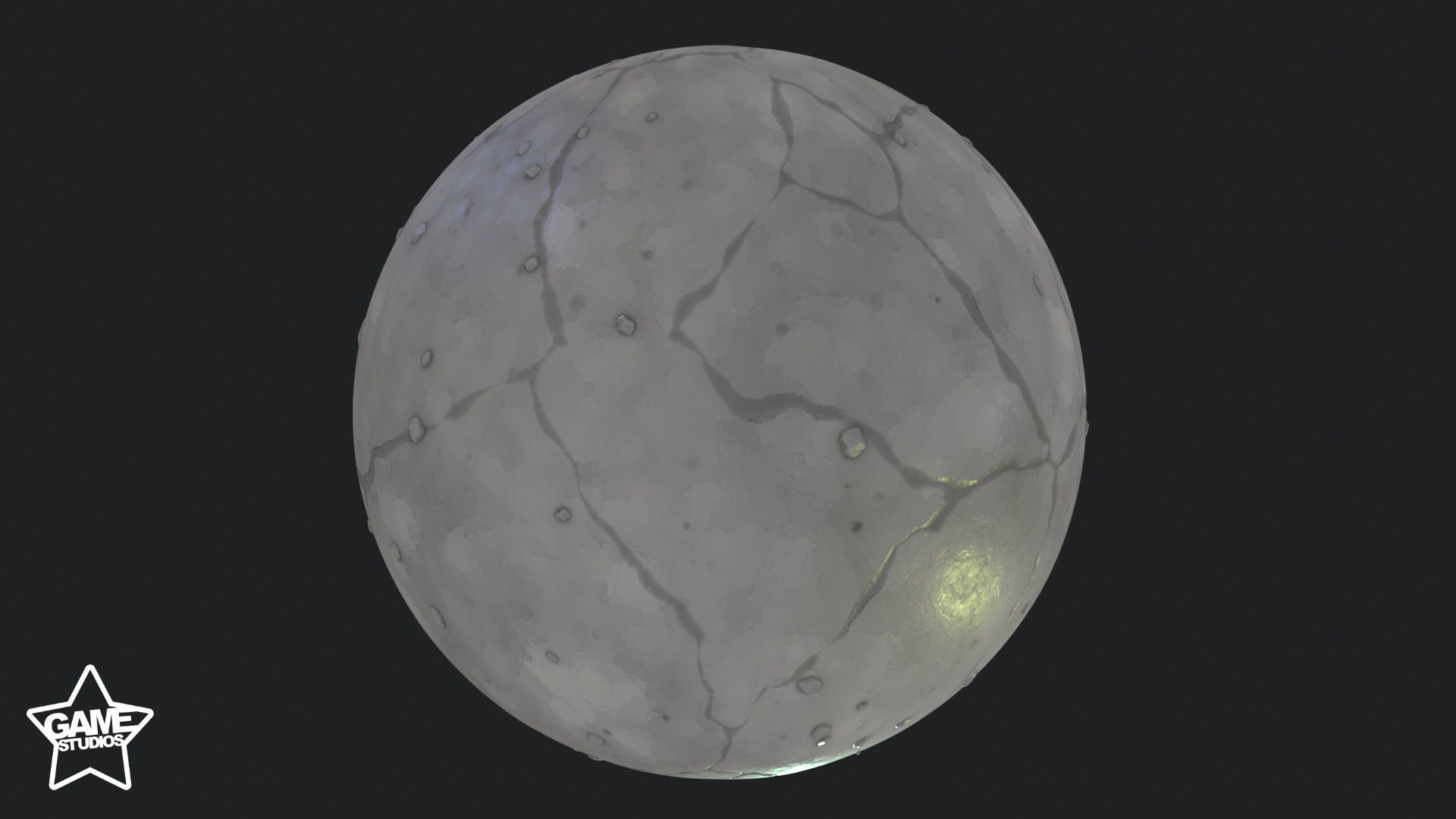 Stylized Cracked Concrete Material 02 - Substance 3D Designer Texture_3