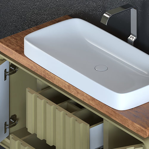 Vanity unit 001 Free 3D model