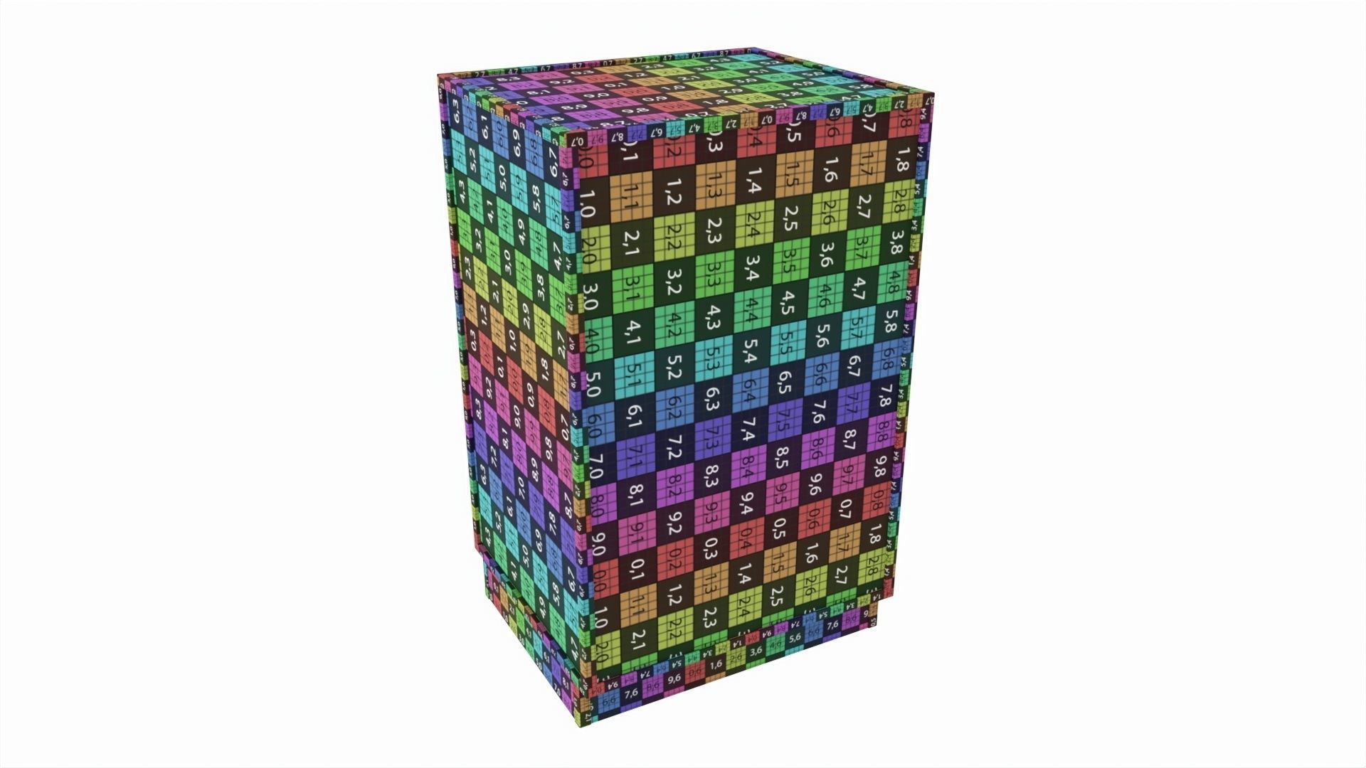 Store Glass Shelf Showcase Low 3D model_6