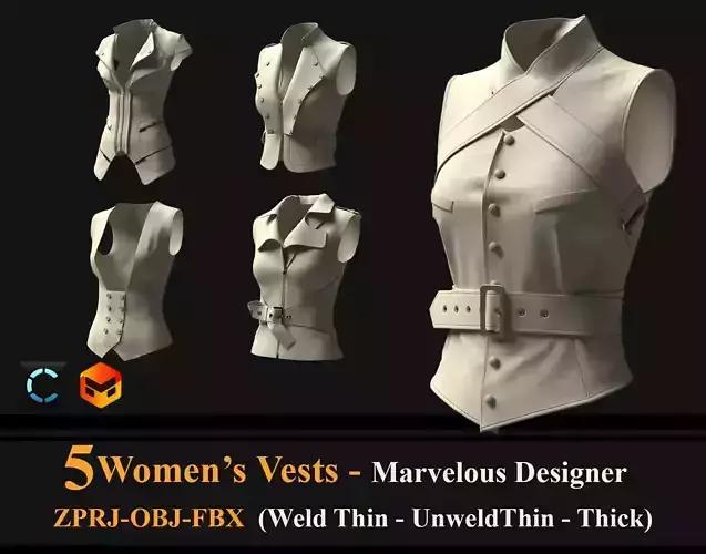 5 Women Vests