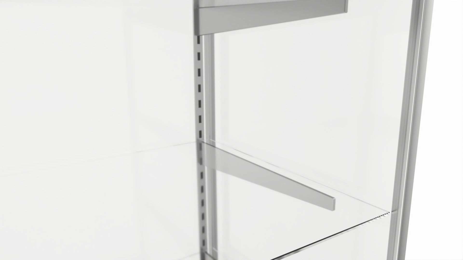 Store Glass Shelf Showcase Tall 3D model_2