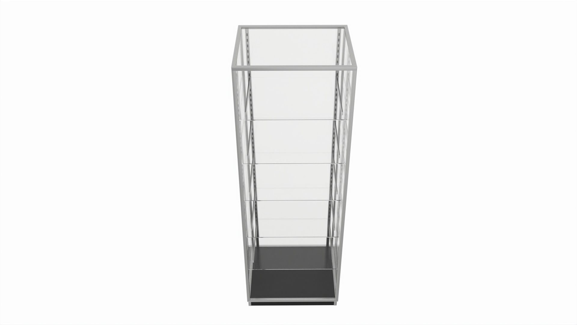 Store Glass Shelf Showcase Tall 3D model_3