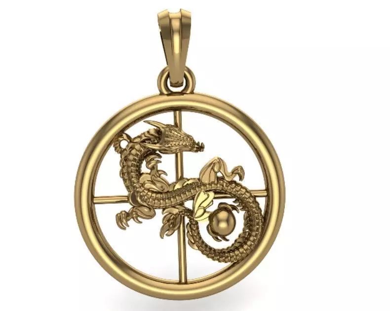 dragon pendant 3D print model