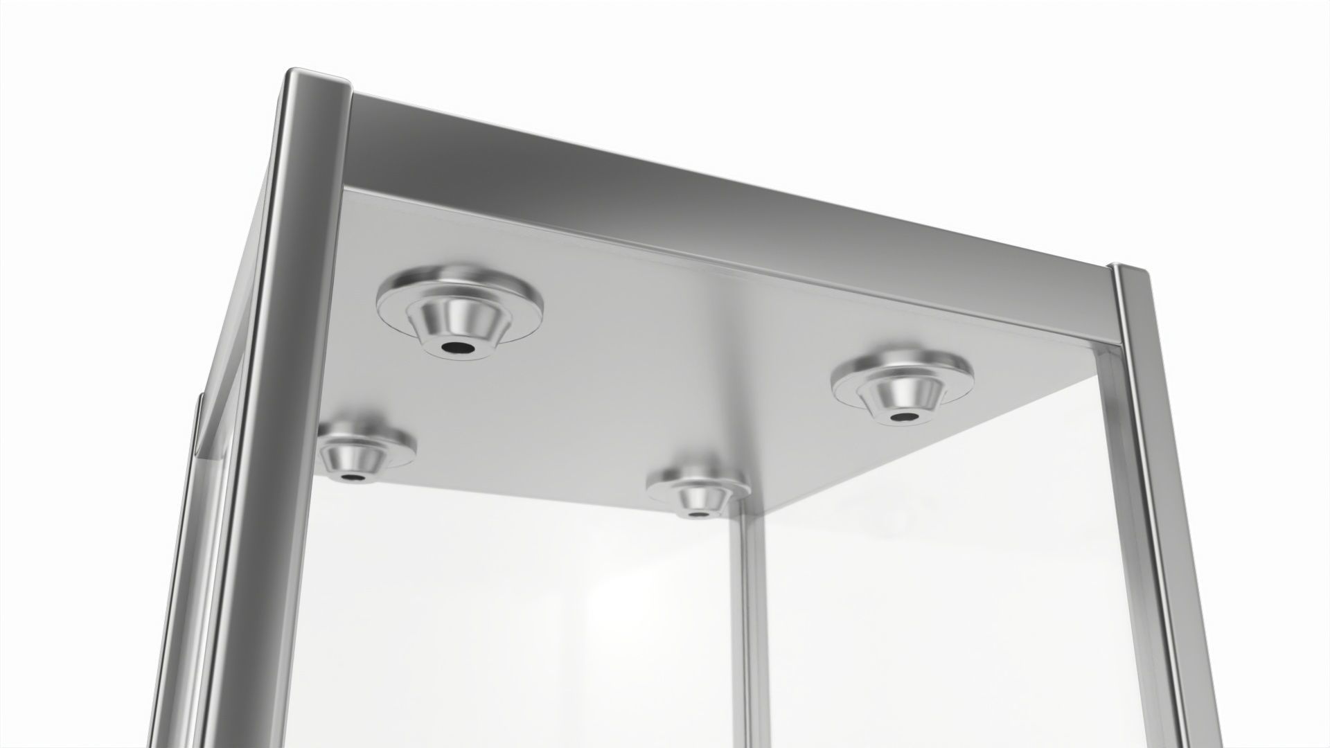 Store Glass Tower Display Case 3D model_5