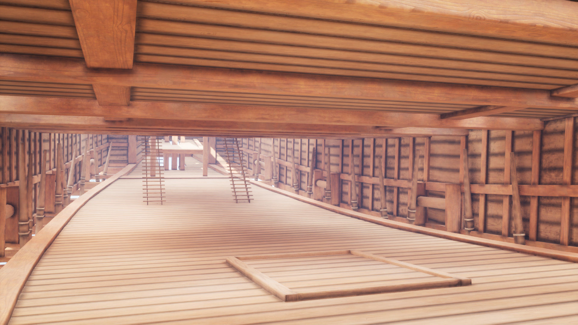 Atakebune - Japanese warship Low-poly 3D model_21