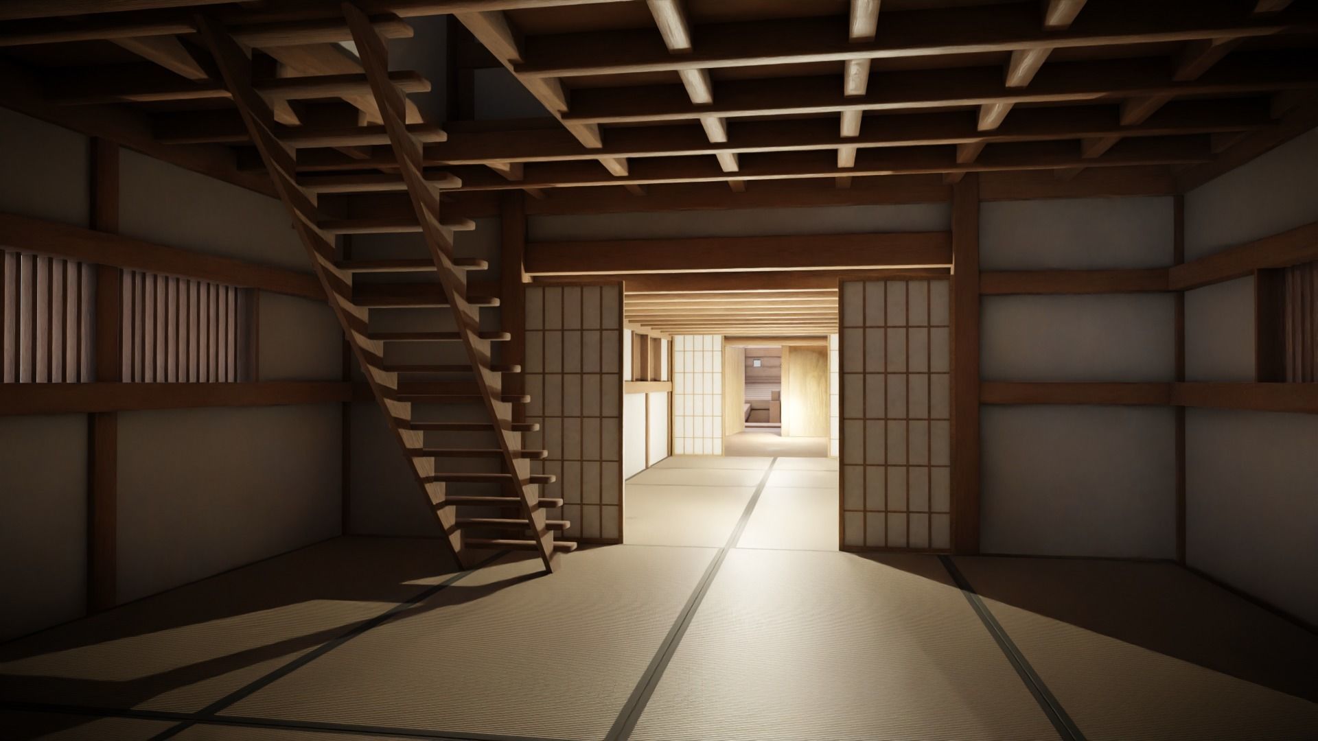 Atakebune - Japanese warship Low-poly 3D model_20